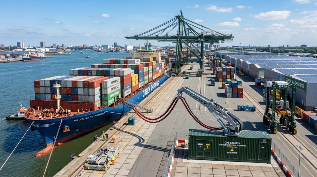 Hiện đại hóa hạ tầng cảng biển Việt Nam: Đẩy mạnh ứng dụng điện bờ Shore Power và chuyển đổi số bãi cảng
