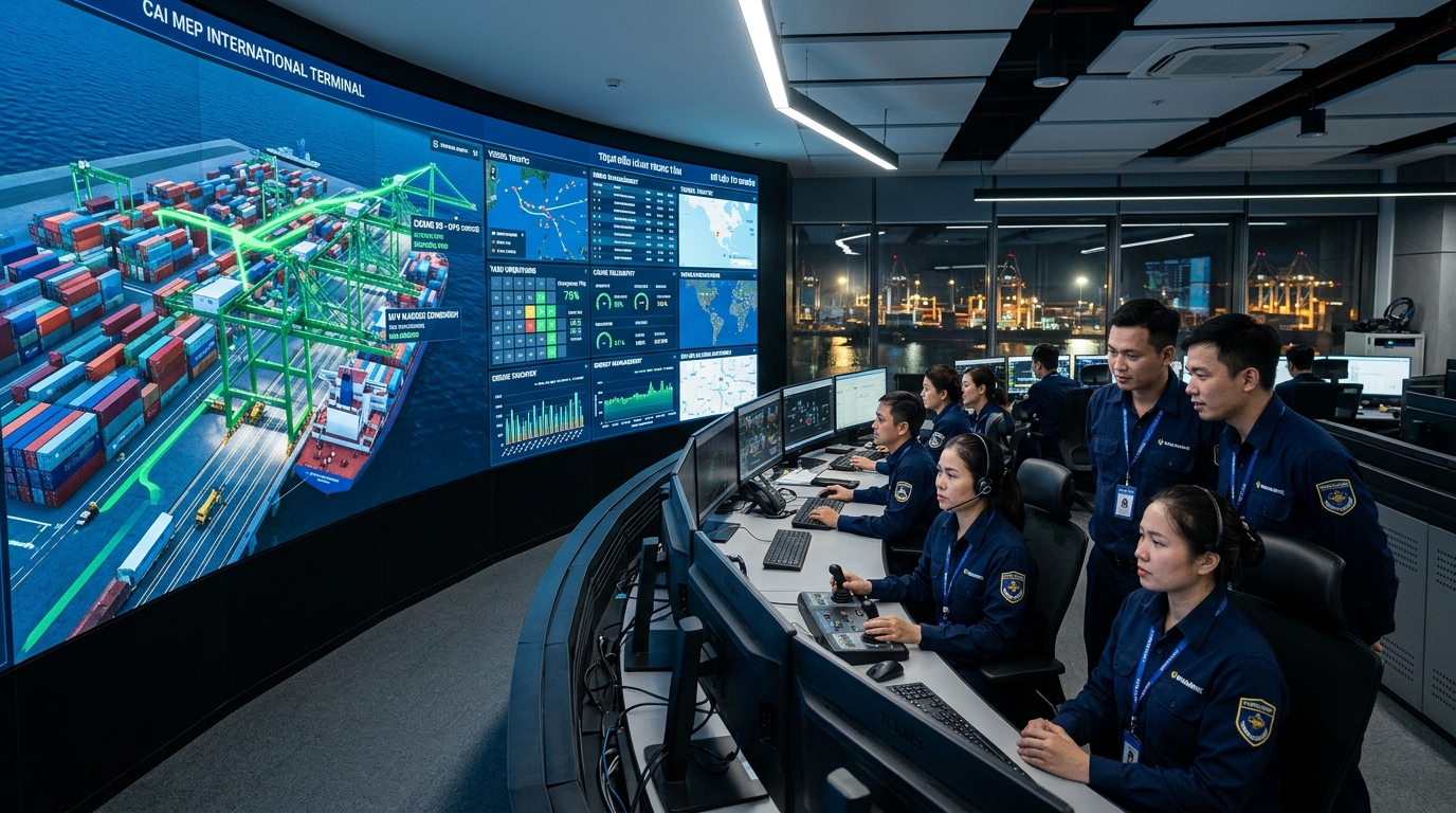 Trung tâm điều hành số hóa bãi cảng thông minh TOS và hệ thống SCADA tự động hóa